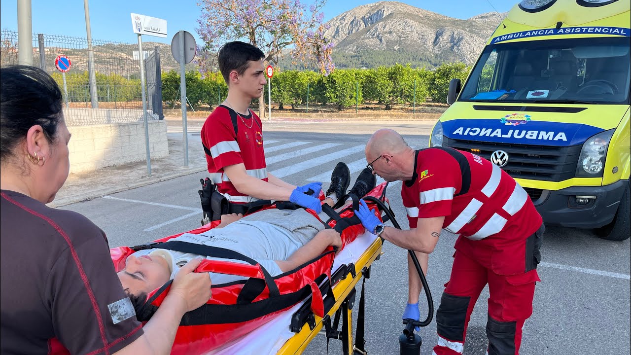 Colchón de vacío modo de uso(accidente patinete eléctrico)LogroHispania.inmovilización colchón vacío
