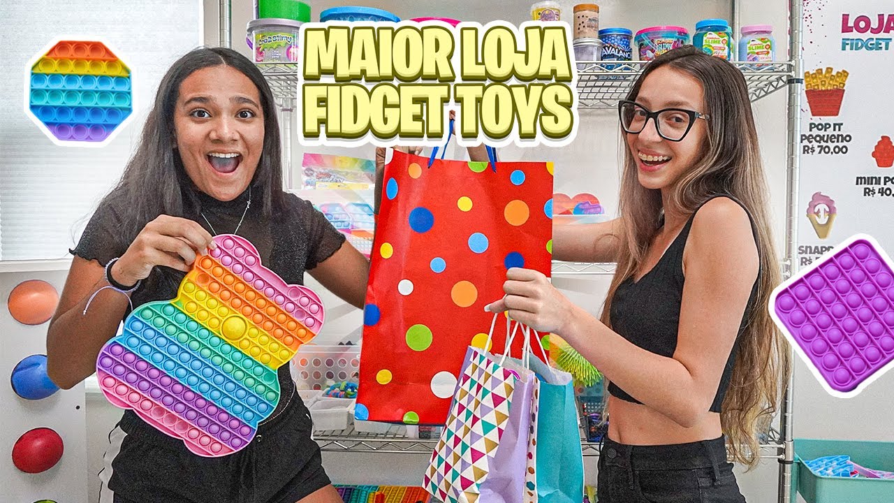 FIZ COMPRAS NA MAIOR LOJA DE FIDGET TOYS - JULIANA BALTAR