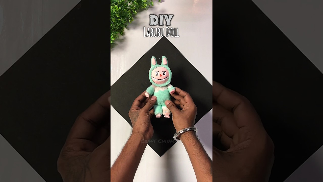 Viral Labubu Doll DIY 💥 | Craft It at Home! #shorts #labubu #diy #handicraft