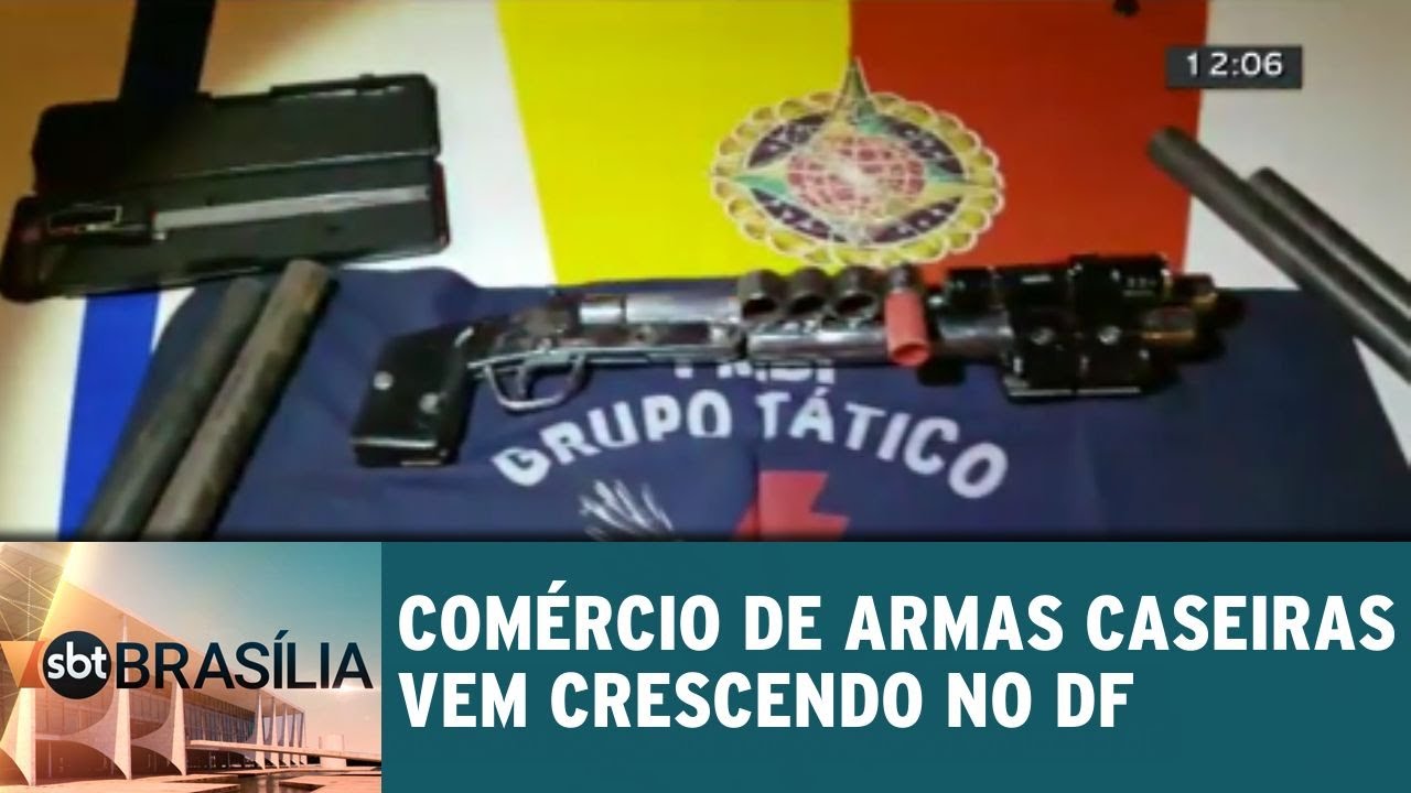 Comércio de armas caseiras vem crescendo no DF | SBT Brasília 13/11/2018