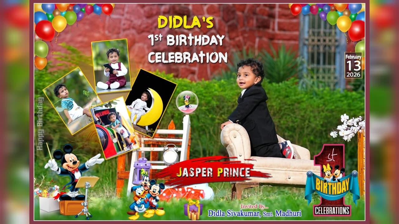 🔴 DIDLA'S 1st BIRTHDAY CELEBRATION || JASPER PRINCE || 13-02-2026