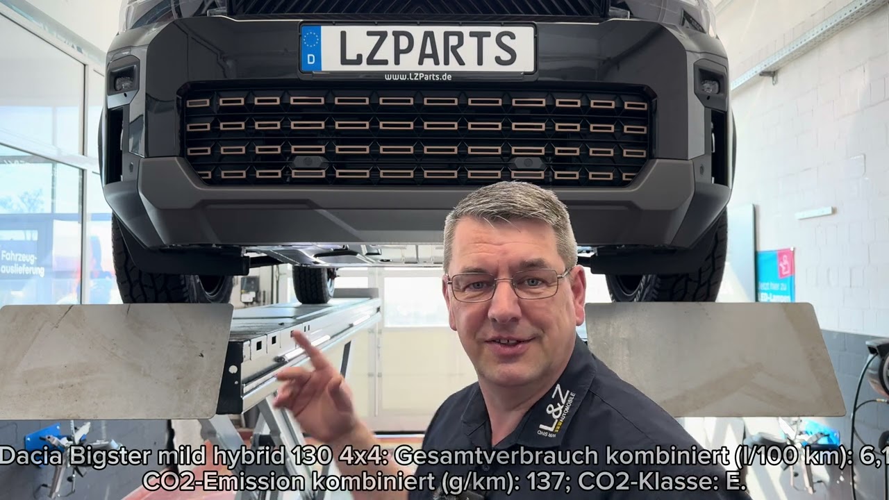Dacia Bigster 4x4 Extreme mit ein Paar Infos. Siebeinsatz, YouClip + LZPoint von und mit LZParts