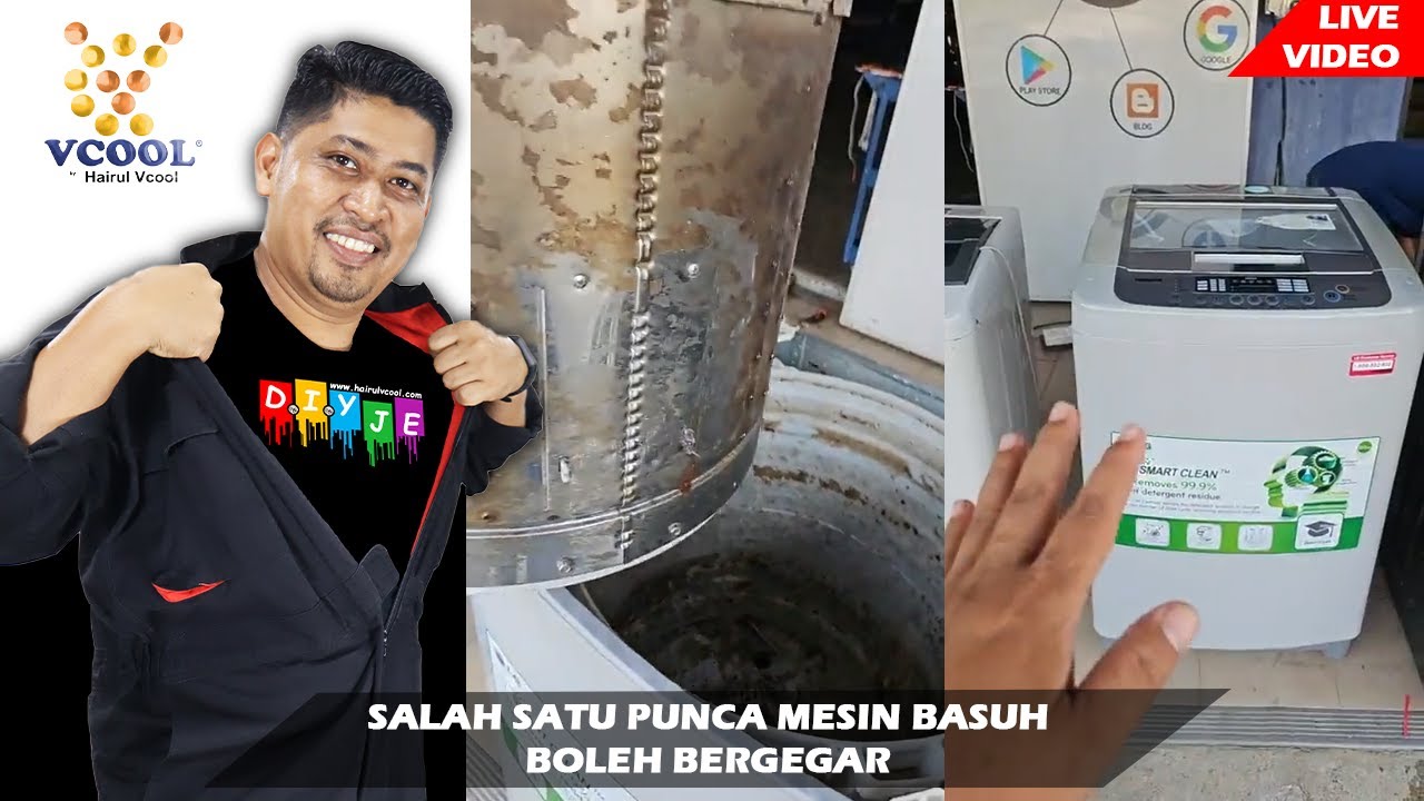 SALAH SATU PUNCA MESIN BASUH BERGEGAR