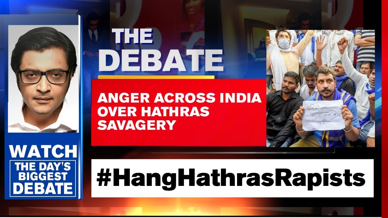 Anger Across India Over Hathras Savagery But Netas Hijack Fight For Justice | Arnab Goswami debates