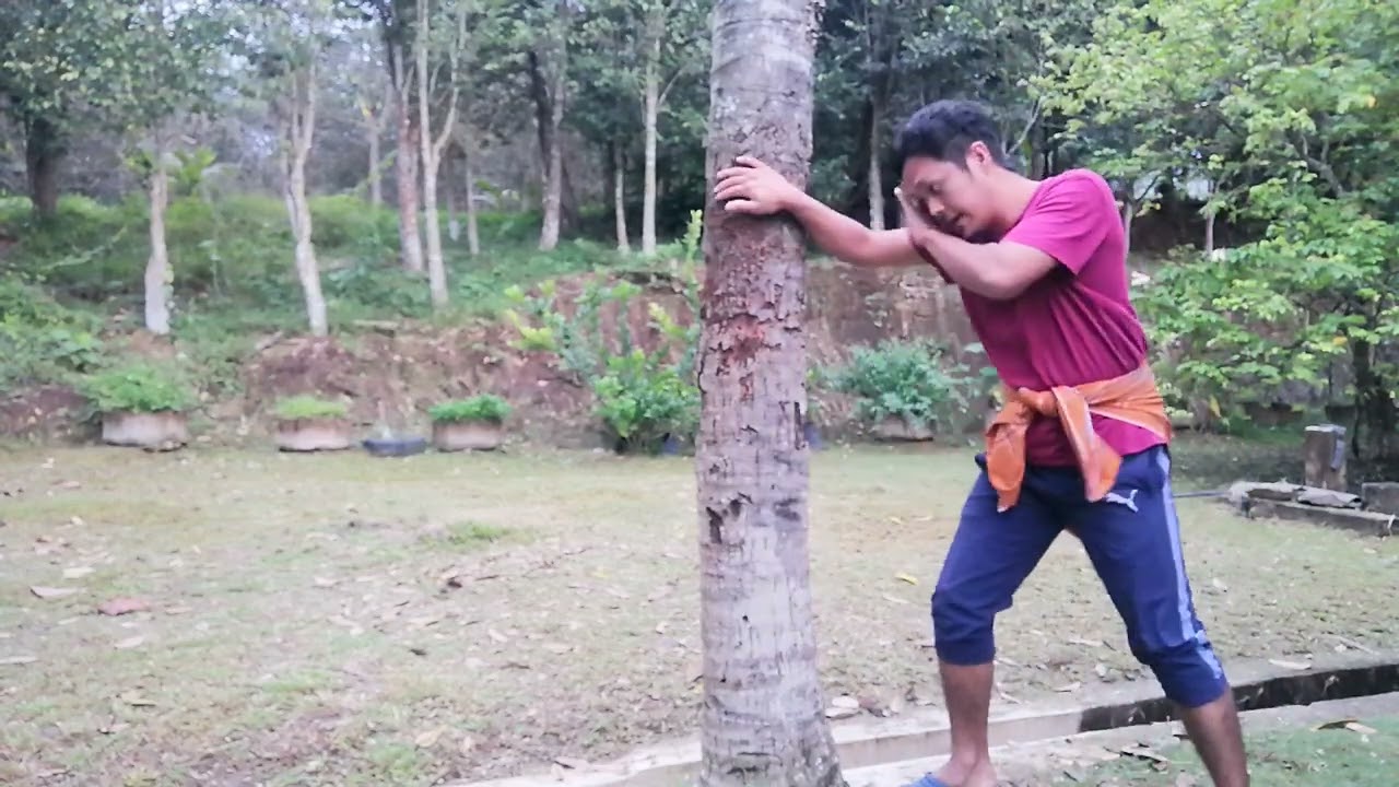 parang panglima 0043 latihan conditioning untuk keraskan badan gerak silat rimau