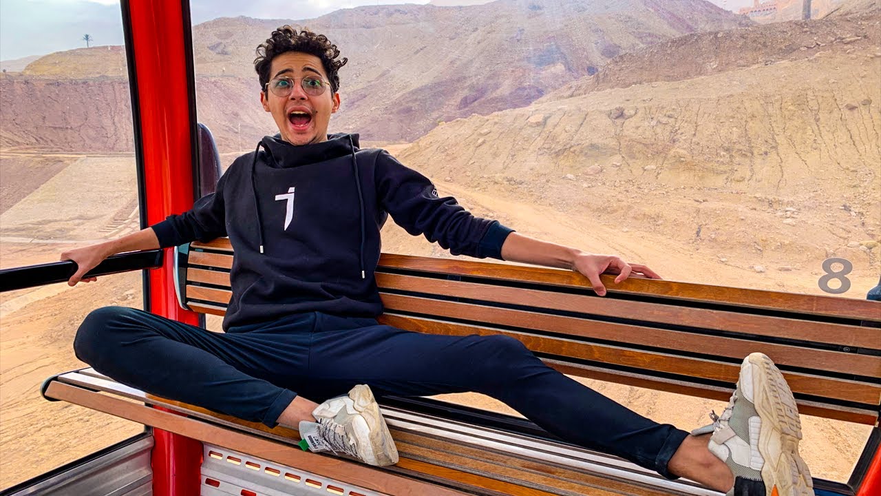 جربنا اول قطر هوائي من فوق الجبل😱!!