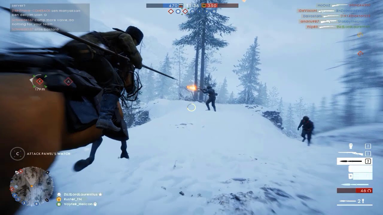 Battlefield 1 horse spear  kill compilation