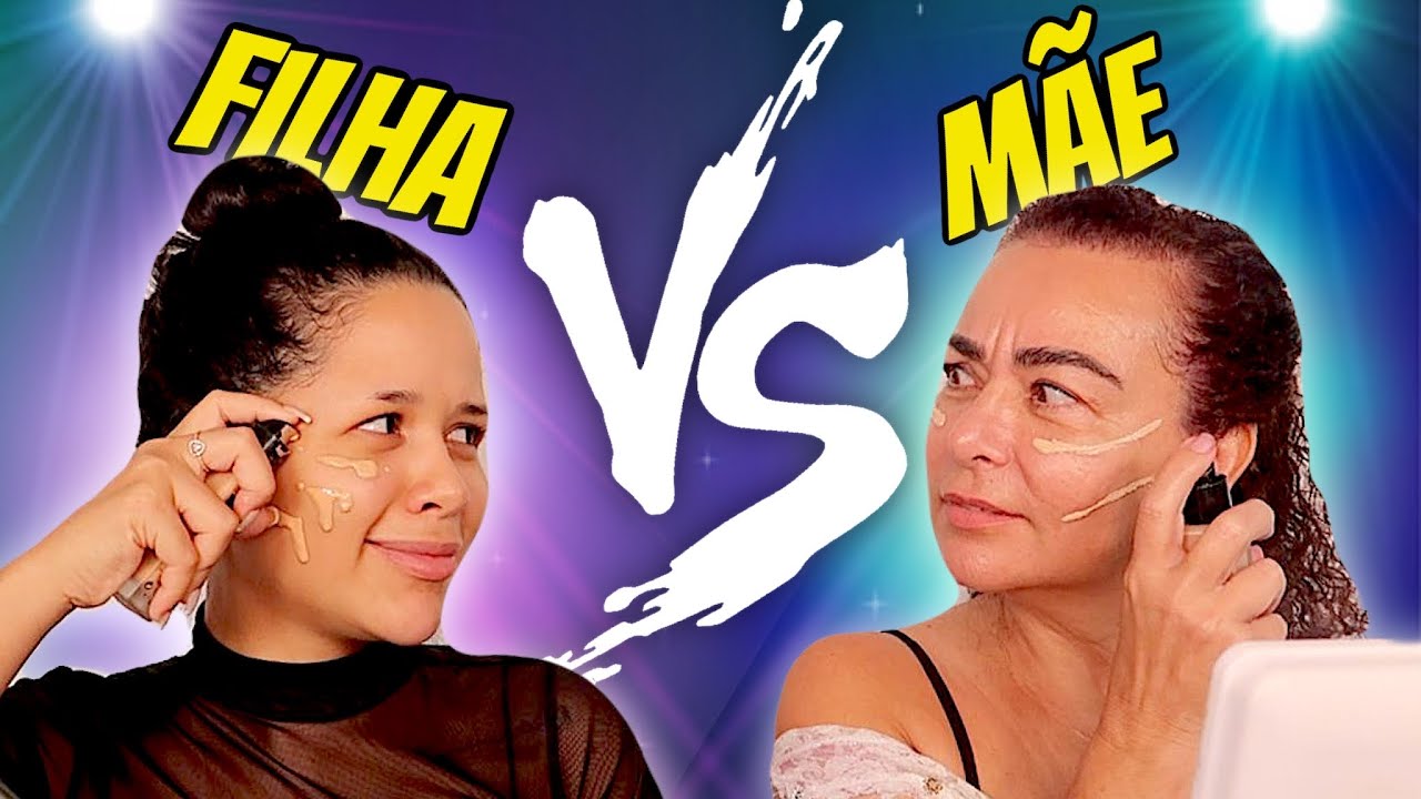MINHA MÃE IMITOU MINHA MAQUIAGEM 🔥