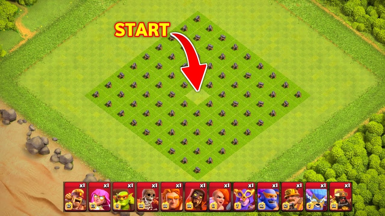 Which Ground Super Troop Can Beat Level 1 Cannon | Clash Of Clans | #clashofclans #coc #challenge 