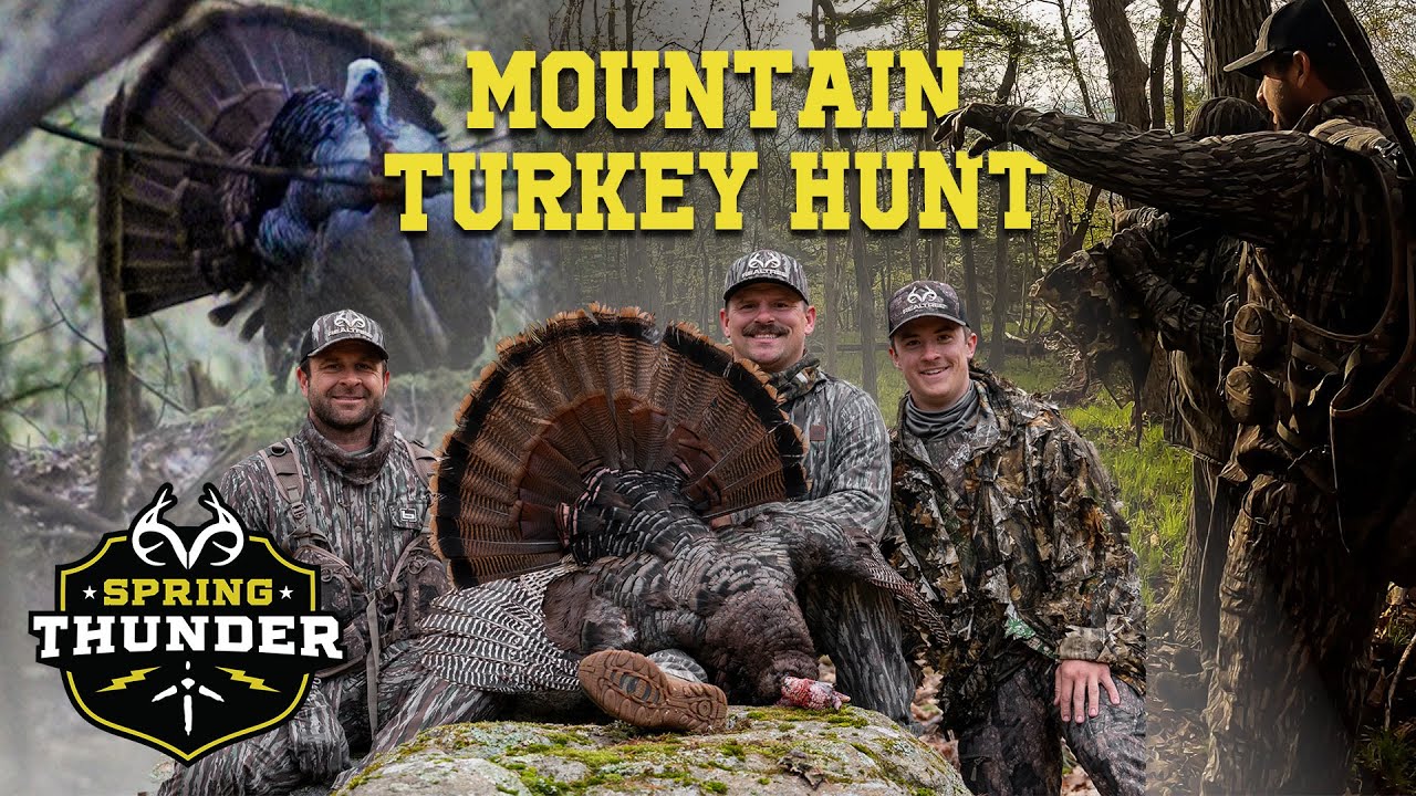 PUBLIC LAND GOBBLER at 10 Yards | Turkey Hunting the Hills | Spring Thunder