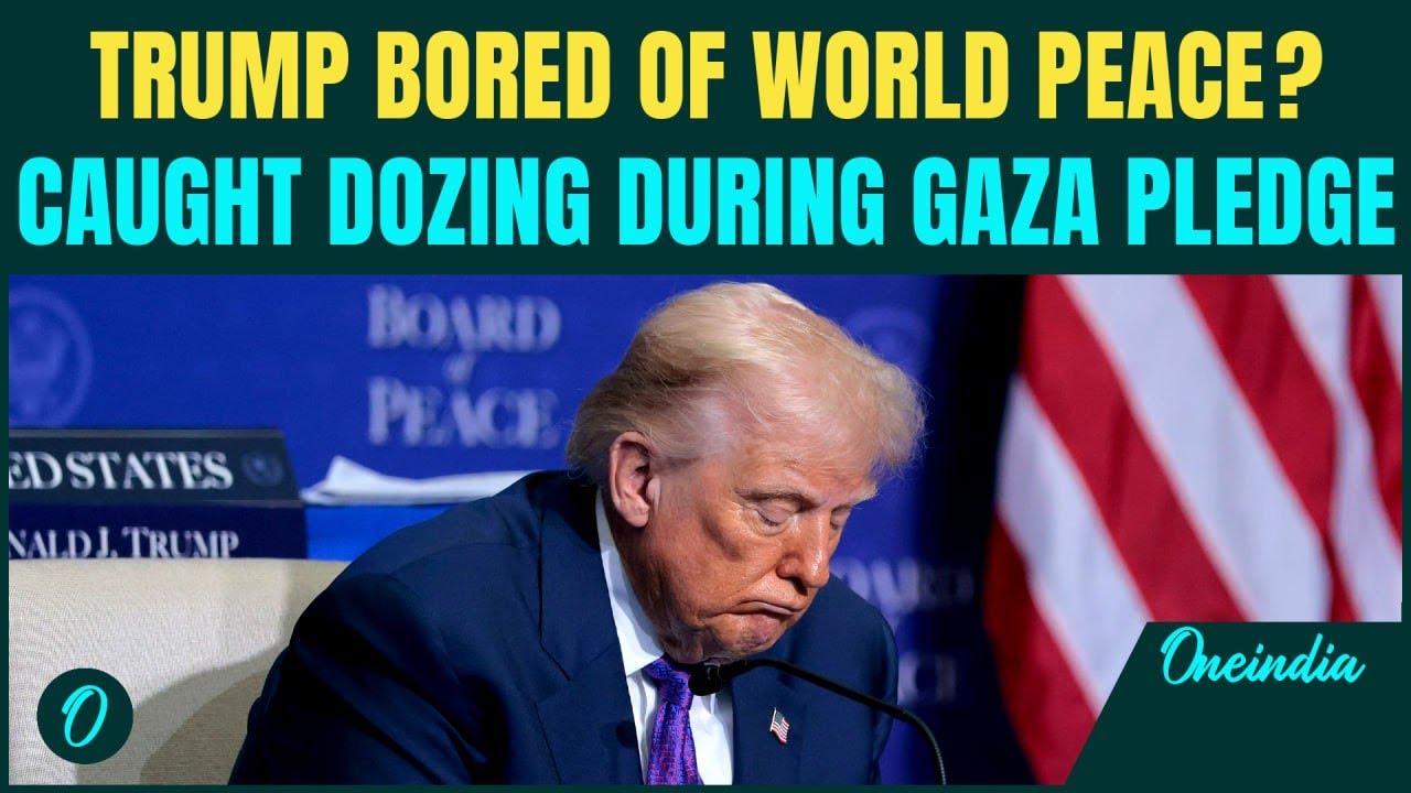 Trump Falls Asleep During $10B Gaza Board of Peace Event &mdash; Tired of Global Negotiations?