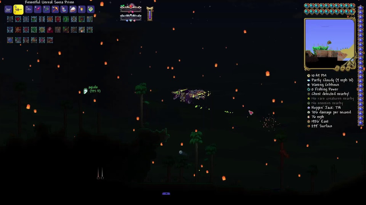 Terraria calamity with 2(3?) idiots