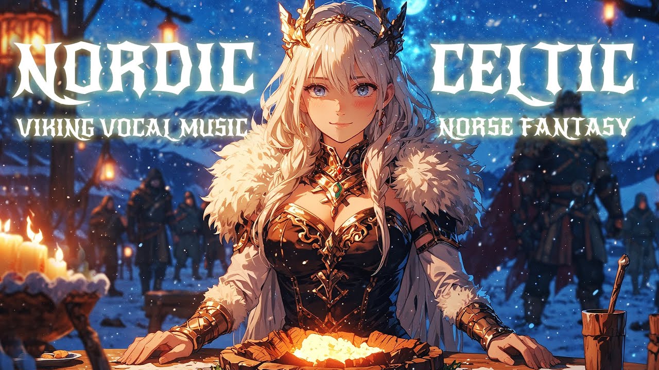 🔥 Epic Viking Vocal Rock ⚔️ Norse Fantasy Music | Nordic Mythology Mix for Gaming, Work & Study 2Hrs