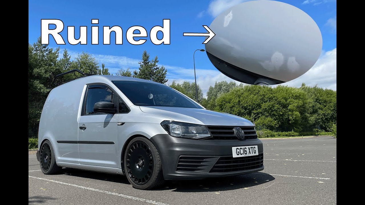 I ruined the paint on the VW Caddy trying to fix stone chips