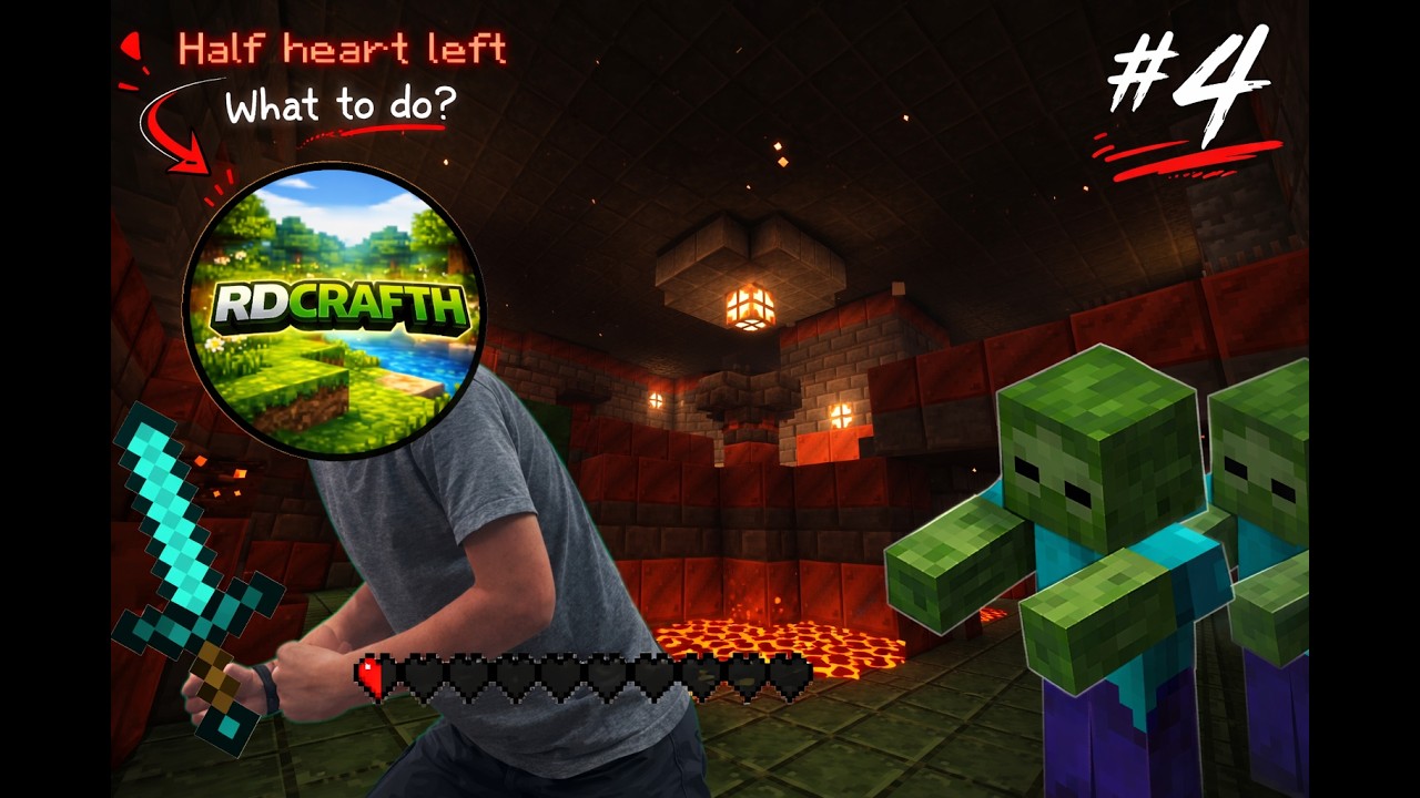 I just Died in This New Trial chamber, Half heart stiuation Minecraft Ep-4, Also i found a village .