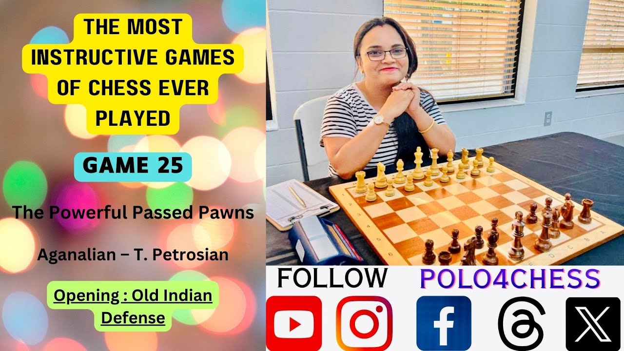 The Most Instructive Games of #Chess Ever Played | Game 25 | Aganalian - #Petrosian | Tblisi 1945