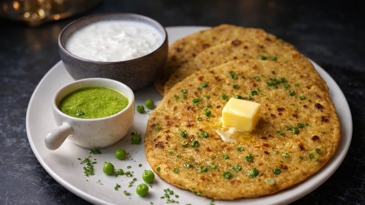 No Hotel Taste ❌ Maa Ke Haath Jaisa Mutter Paratha ✔️ #paratha #explore #youtubeshorts #recipe #yt 