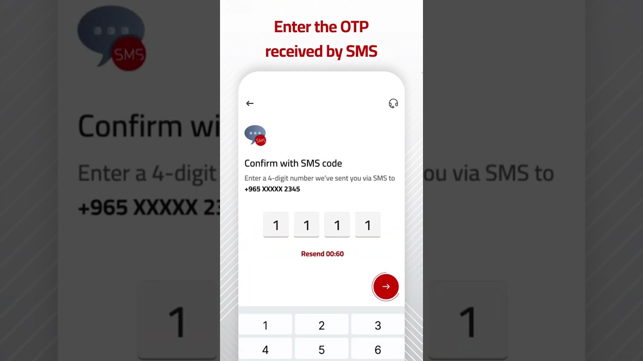 Gulf Bank Mobile App - Creating an account