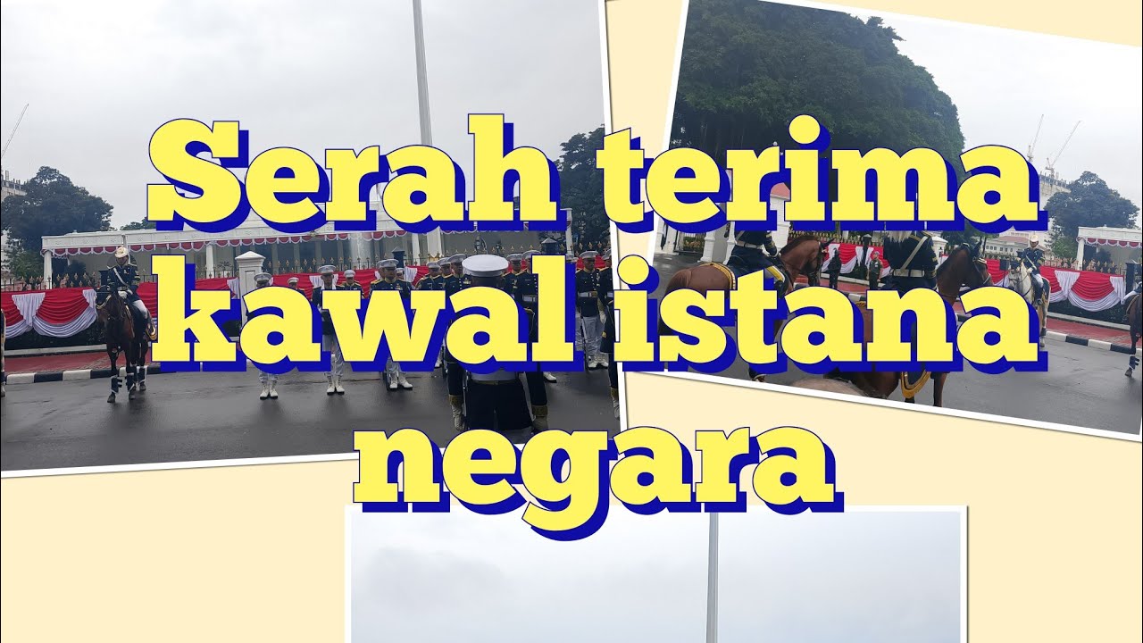 Prosesi upacara serah terima pengawal istana yang bisa dihadiri oleh masyarakat umum.