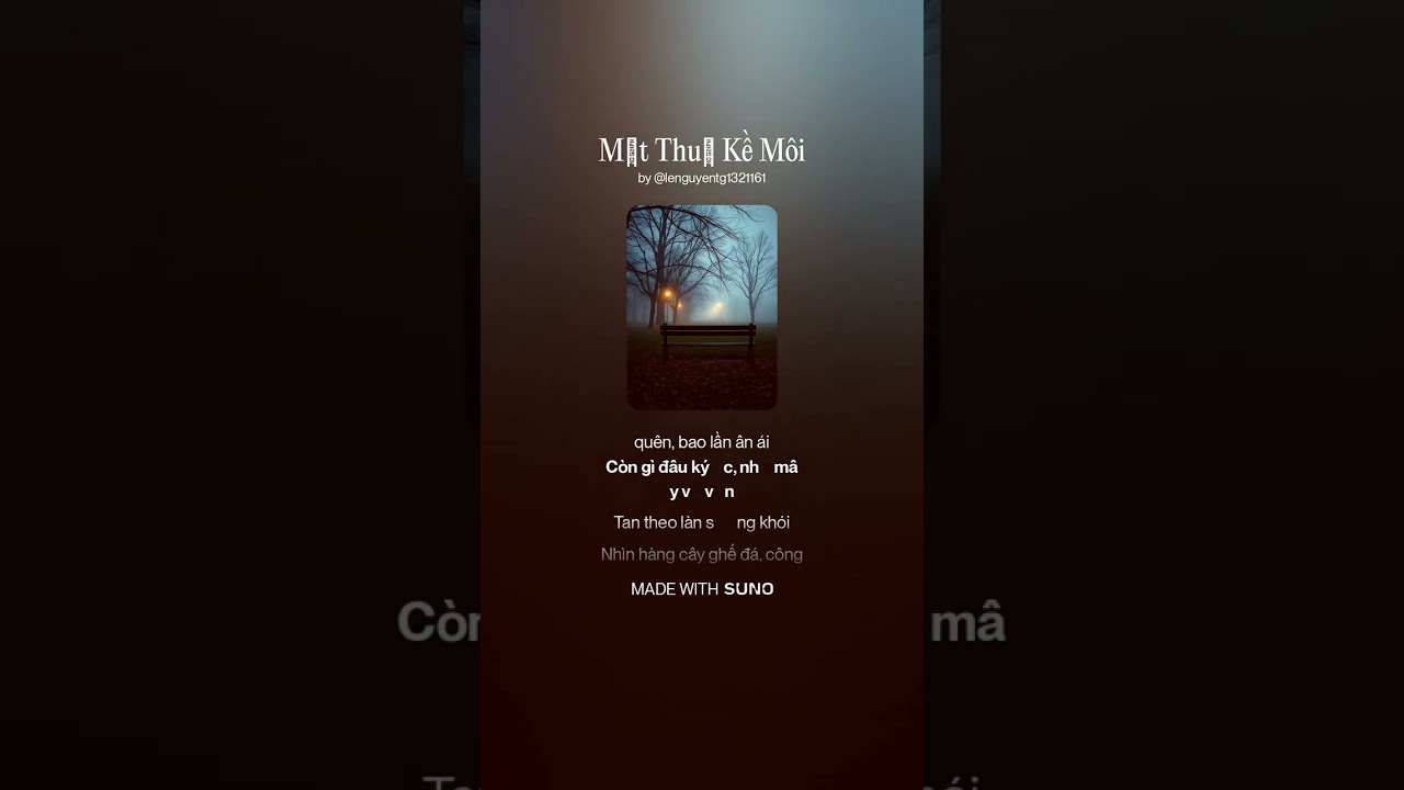 Một Thuở Kề Môi (nhạc và lời Chí Thành Danh, số 623) cover AI 