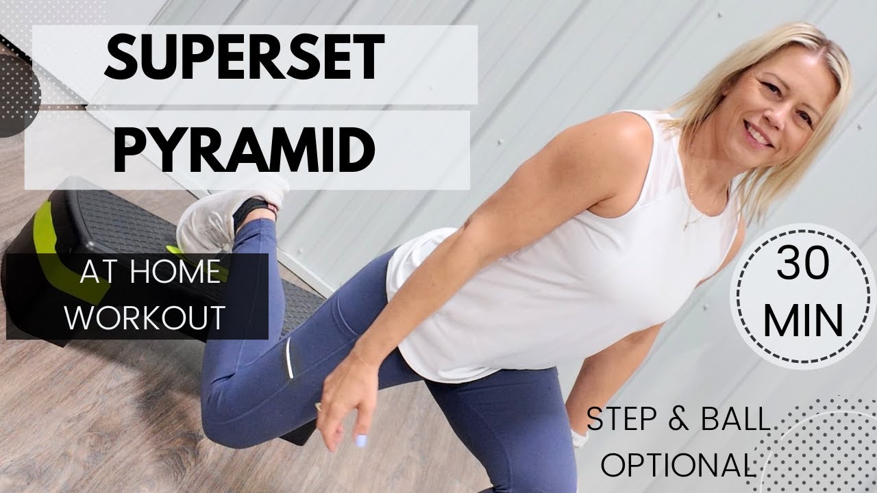 🔥 Pyramid Superset Workout | Chest, Legs, Glutes & Core at Home 💪