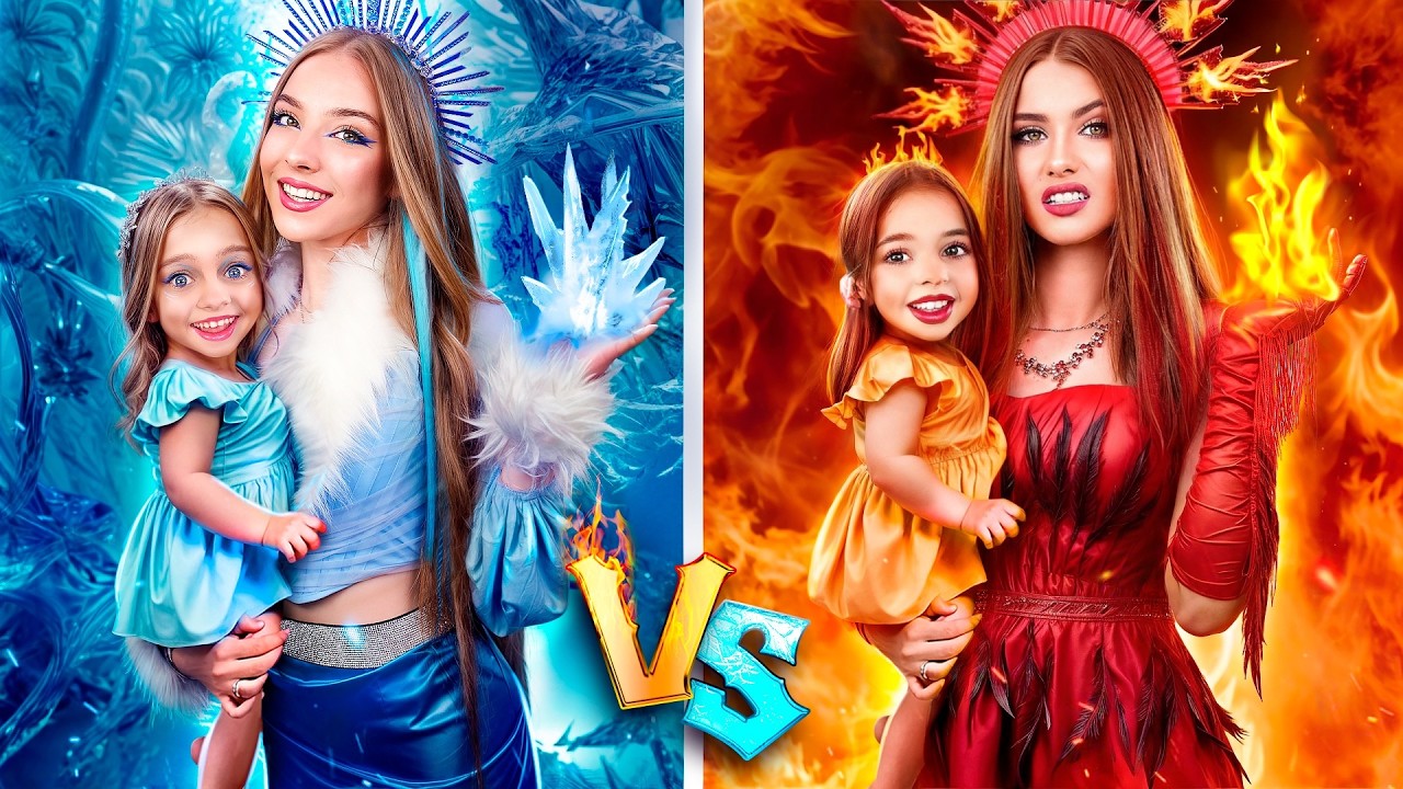 Forró lány vs Jeges lány! Kinek jobb az anyukája?
