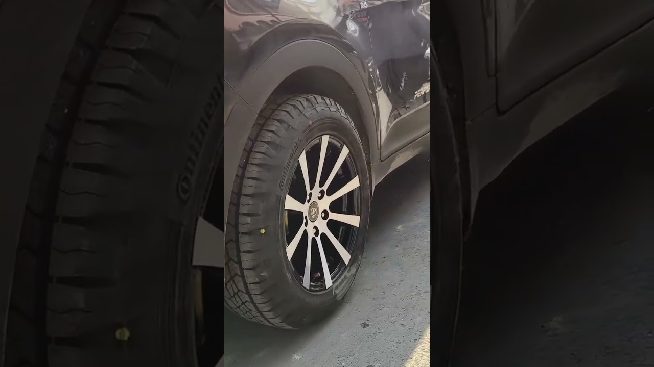 Neo alloy & continental AX6 Tyre fitted in Creta Check new look . . #creta #cretalovers