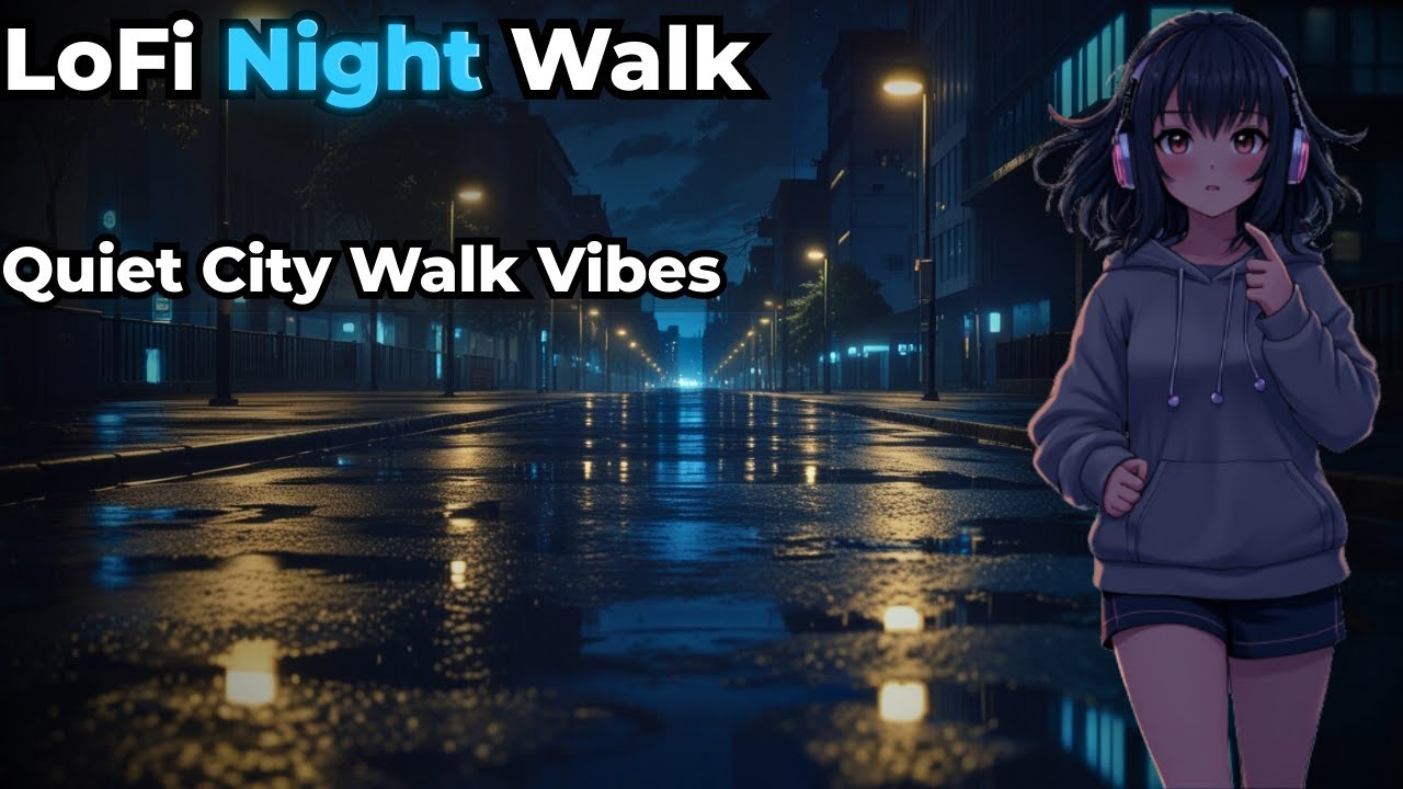 LoFi Night Walk – Calm City Walks & Late Night Vibes | Chill Lofi Mix