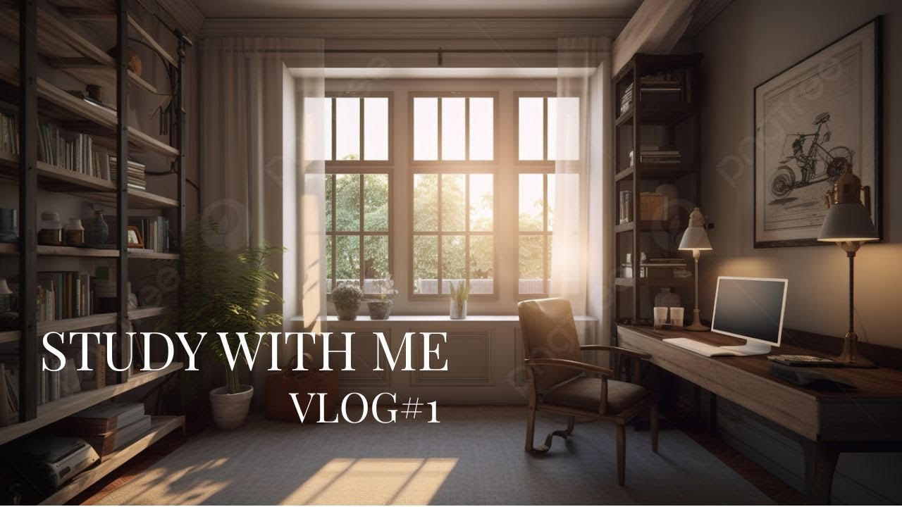 1HR STUDY WITH ME   pomodoro 25 5   relaxing rain sounds + fireplace   with alarm + timer
