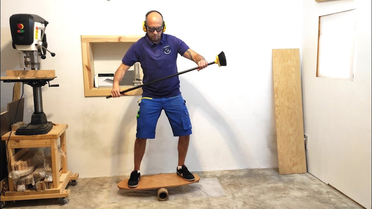 Výroba balanční desky - woodboard