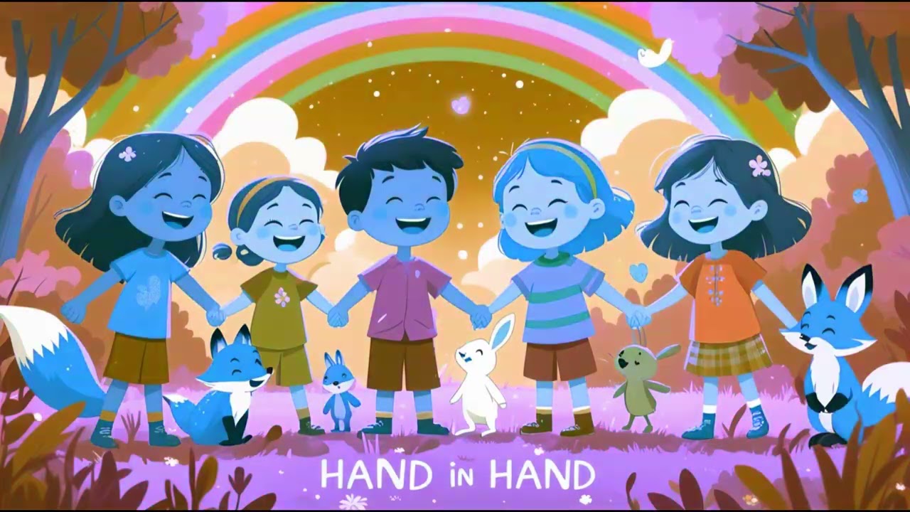 Hand in Hand 🌈🤝   Fröhliches Kinderlied über Freundschaft & Zusammenhalt
