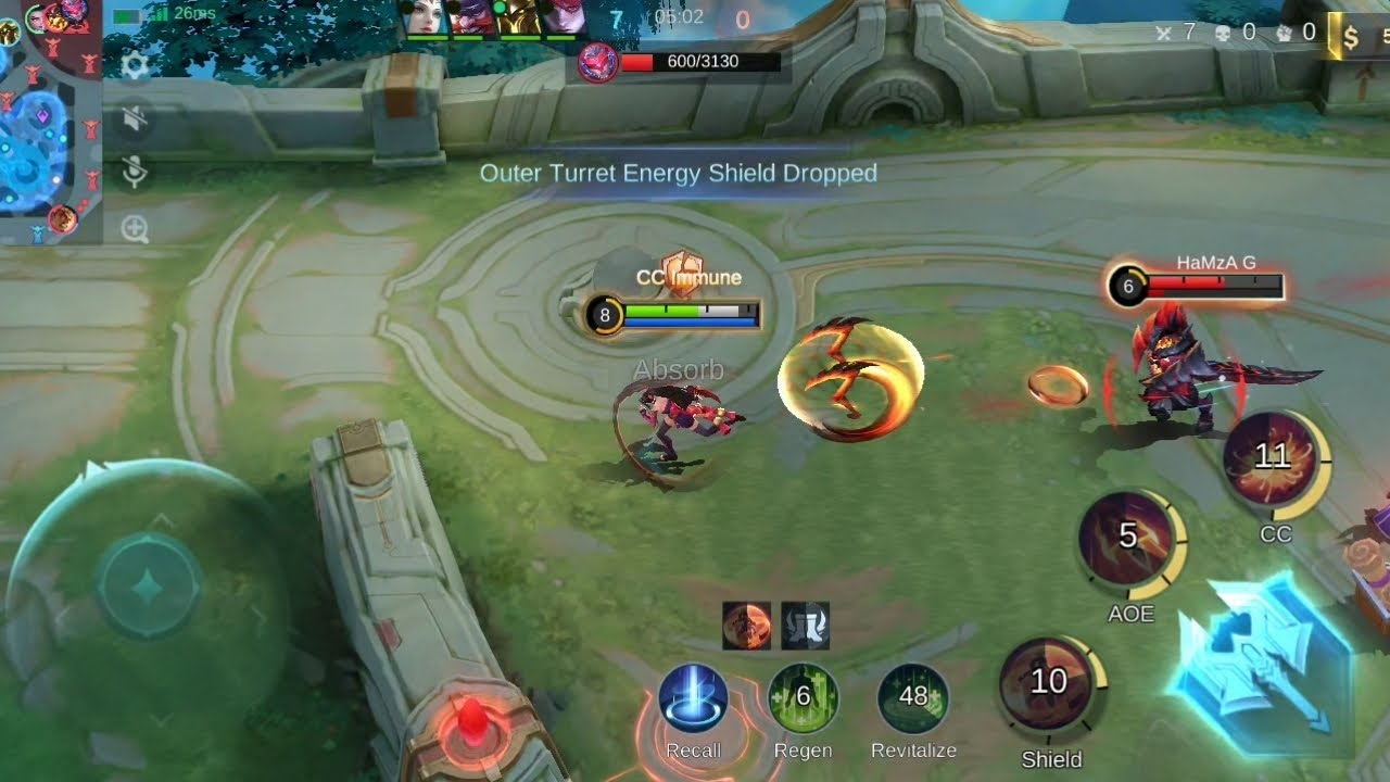 25 kill ☠️ No death in moba legend gameplay.