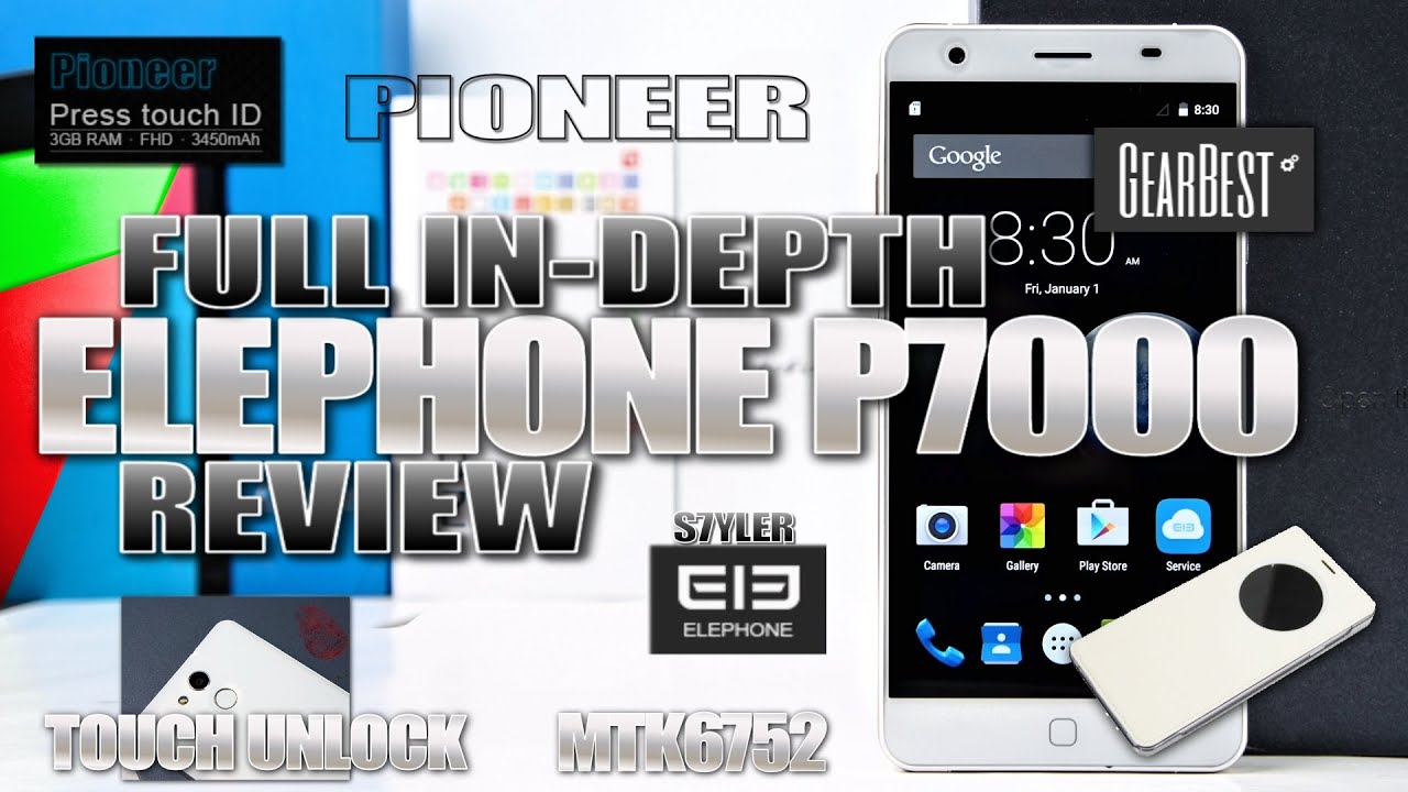 Elephone P7000 Pioneer (In-depth Review) MTK6752 64-bit, 3GB, Touch ID, 5.5