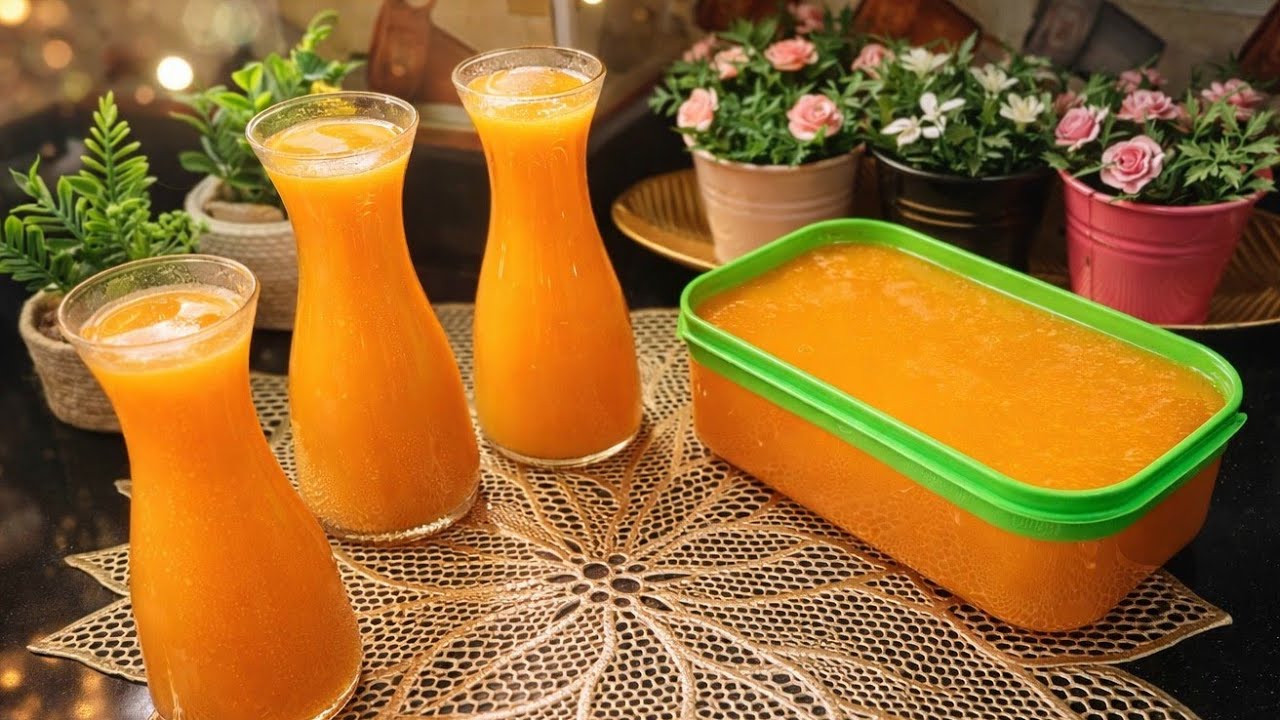 لو جربتيه مرة هتعمليه كل يوم❗️ عصير الجزر بالبرتقال الطبيعي عصير اقتصادي وصحي 100% 🥕🍊 