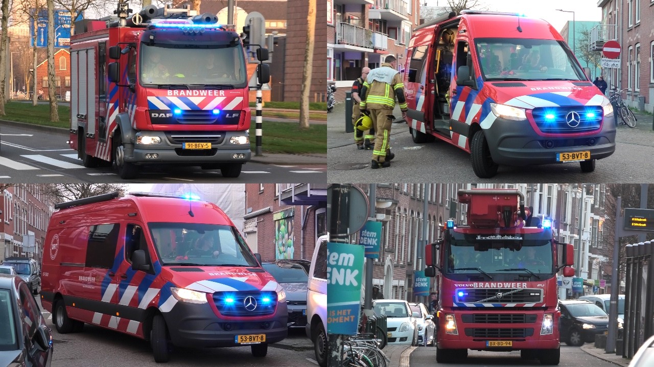[QRT] Brandweer en [MMT-] Ambulance rukken met spoed uit voor explosie in een woning, Rotterdam