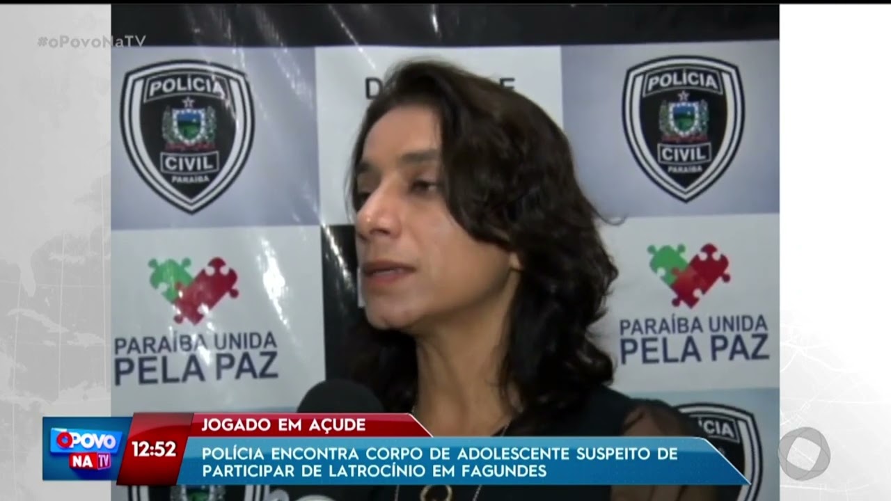 Polícia encontra corpo de adolescente suspeito de participar de latrocínio em Fagundes -O Povo na TV