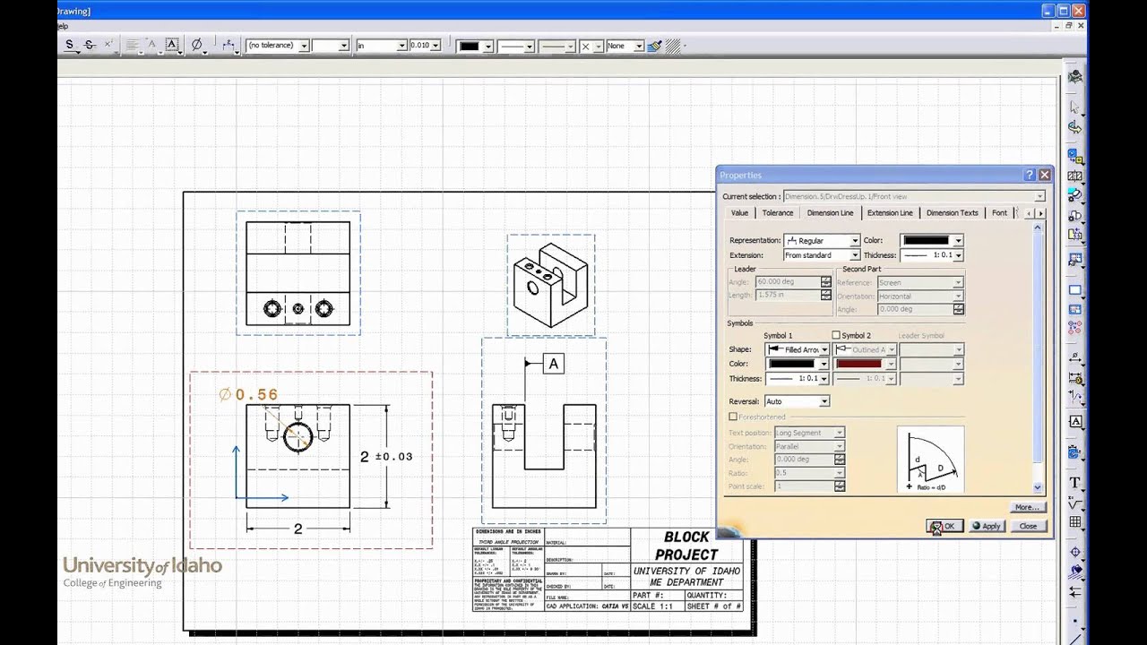 Catia V5 - Dimensioning Drawings