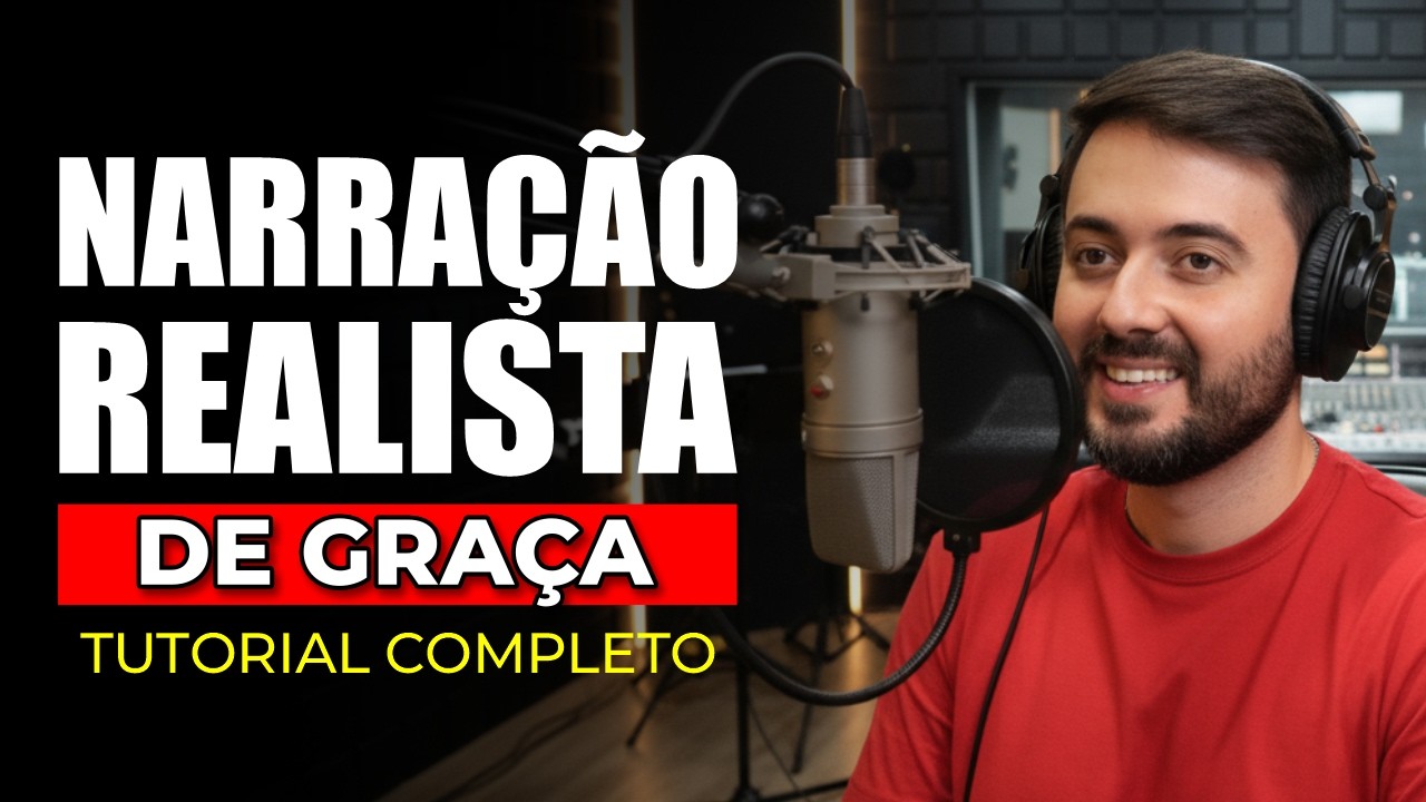 COMO CRIAR NARRA&Ccedil;&Otilde;ES COM VOZ REALISTA DE GRA&Ccedil;A COM IA (Natural e com Sotaque )