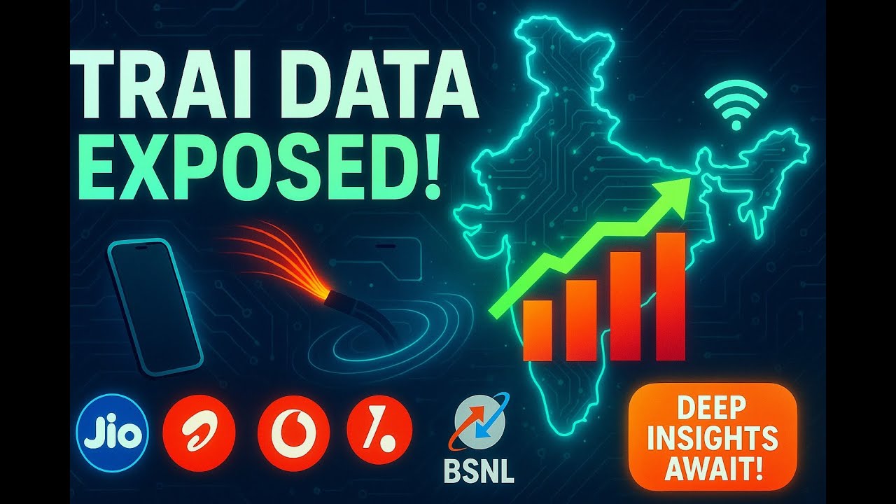 TRAI May 2025 Subscriber Data EXPLAINED | Jio&rsquo;s Hidden Drop, Airtel&rsquo;s M2M Game & the FWA Re-Shuffle