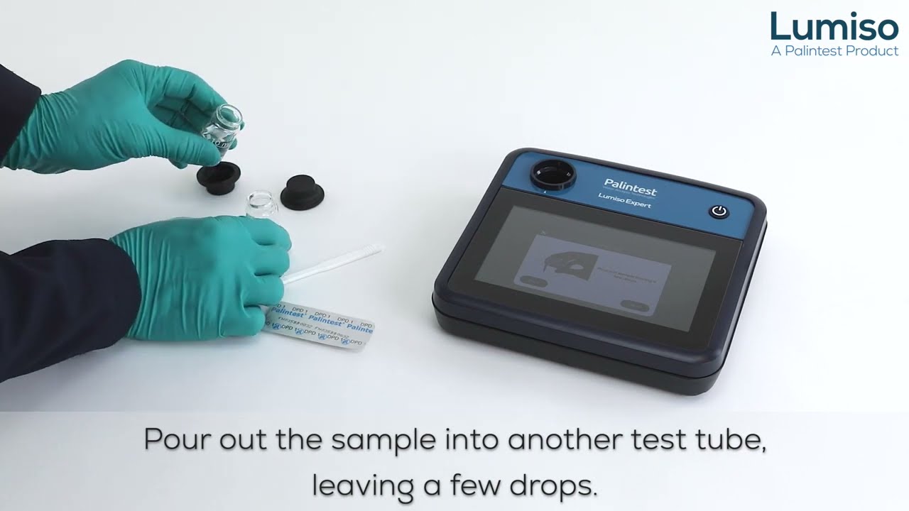 How to perform a free chlorine test with your Lumiso Expert photometer