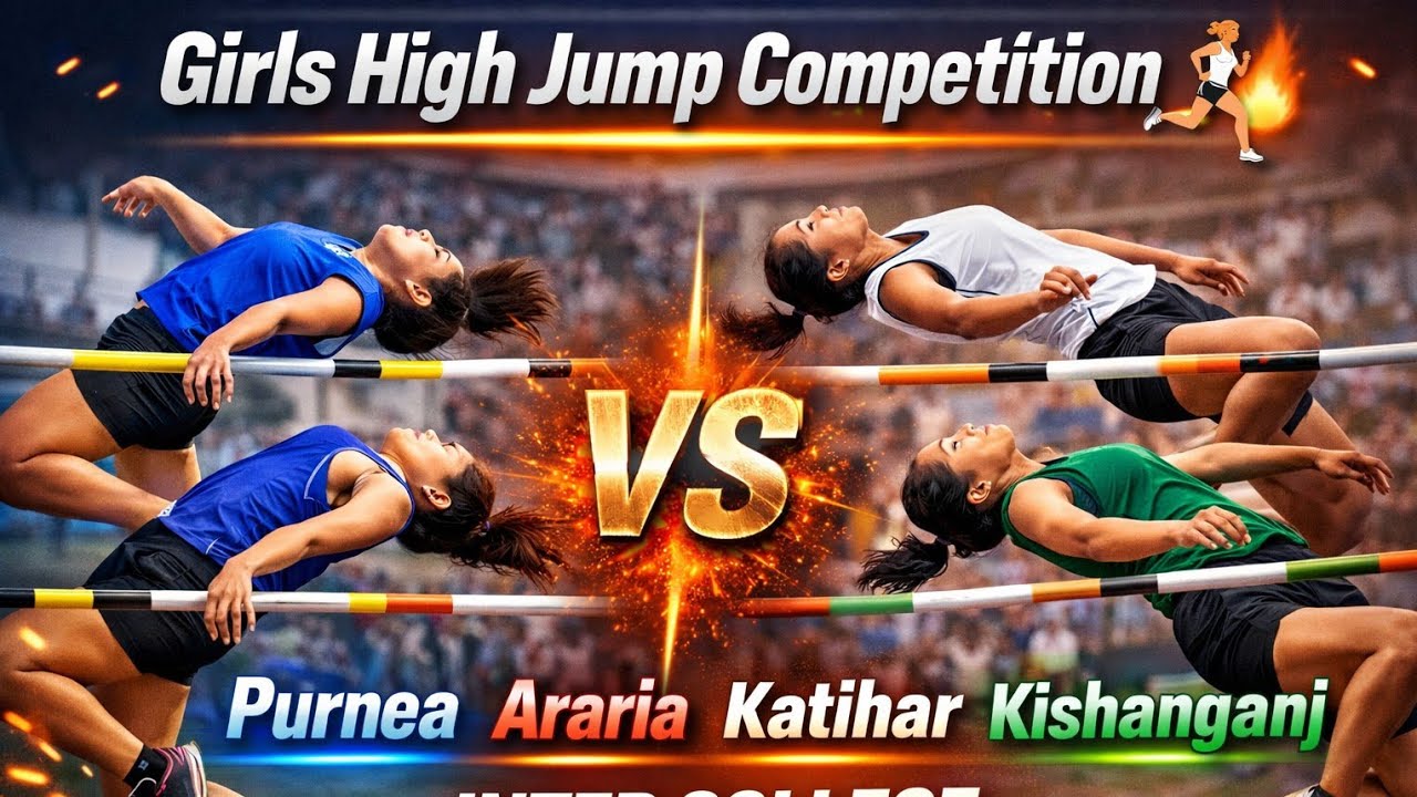 Girls High Jump Competition 🏃‍♀️🔥 | Purnea • Araria • Katihar • Kishanganj | UMANG 2026