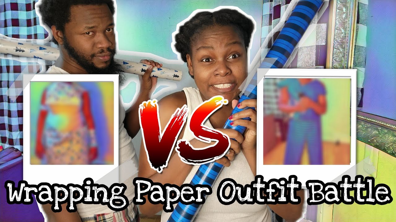 Wrapping Paper Outfit Battle! | Vlogmas Day 16!