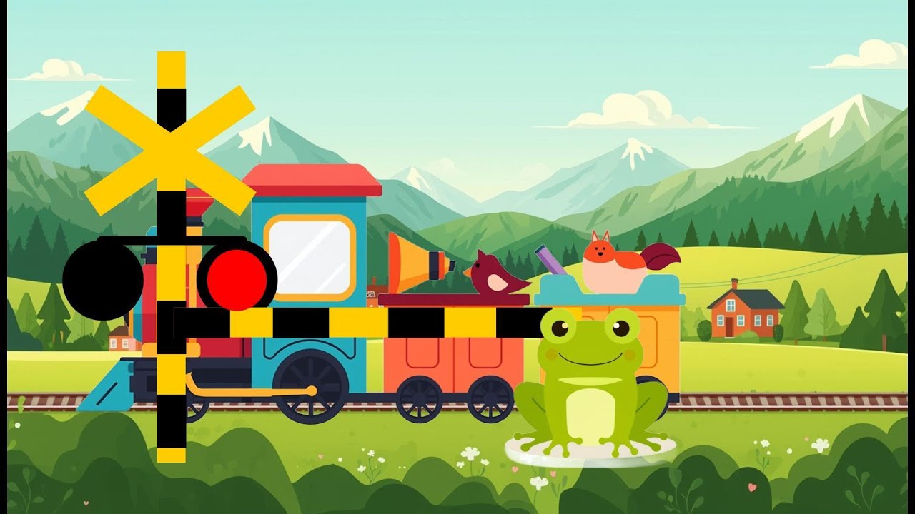 Fun Train Animals Countryside | Kids Animation Story