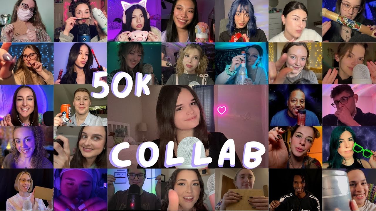 50 Triggers in 50 Minutes By 50 ASMR Creators! [50k ASMR Collab]