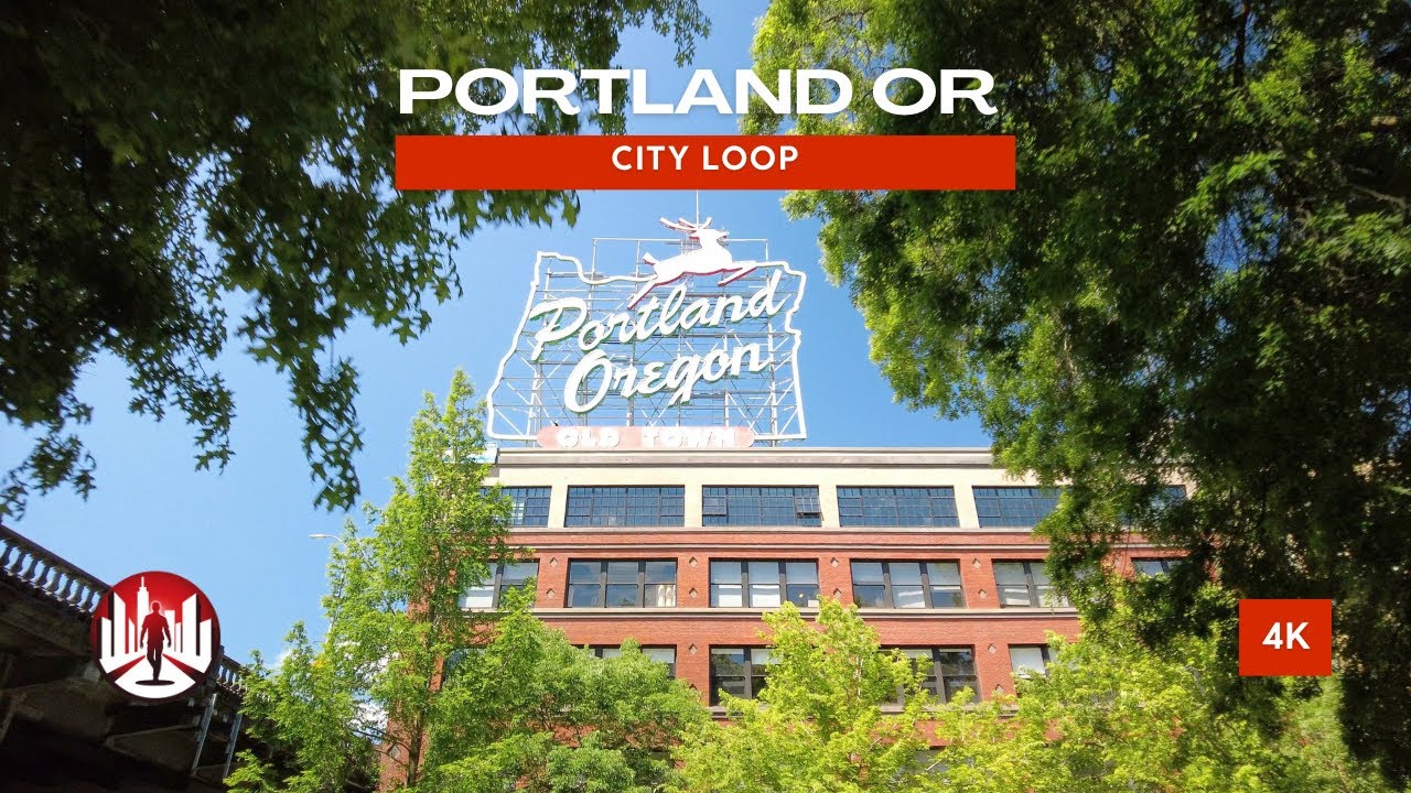 Portland OR 4K city walk