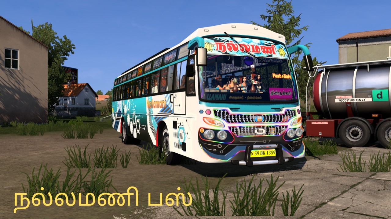 TN PRIVATE BUS - NALLAMANI BUS Euro Truck Simulator 2