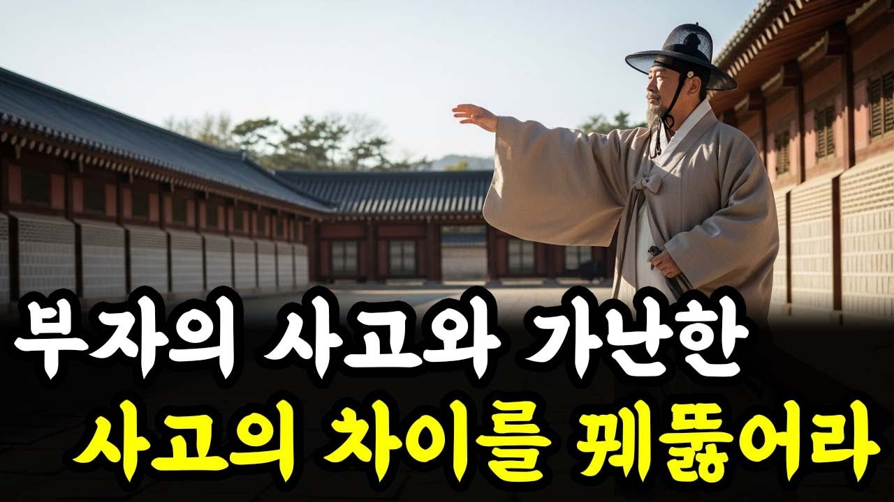 부자의 사고와 가난한 사고의 차이를 꿰뚫어라 | 인생 철학 | 고인의 가르침