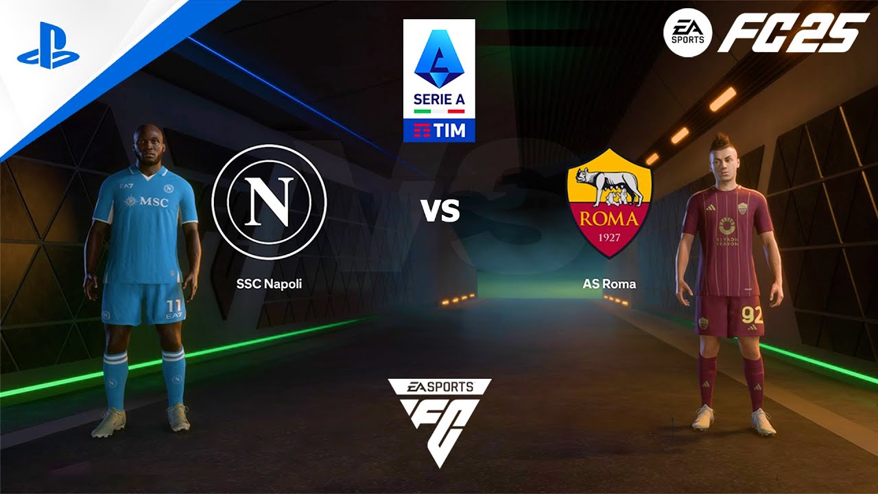 FC 25 PS4 - Napoli vs Roma | Serie A Tim 24/25