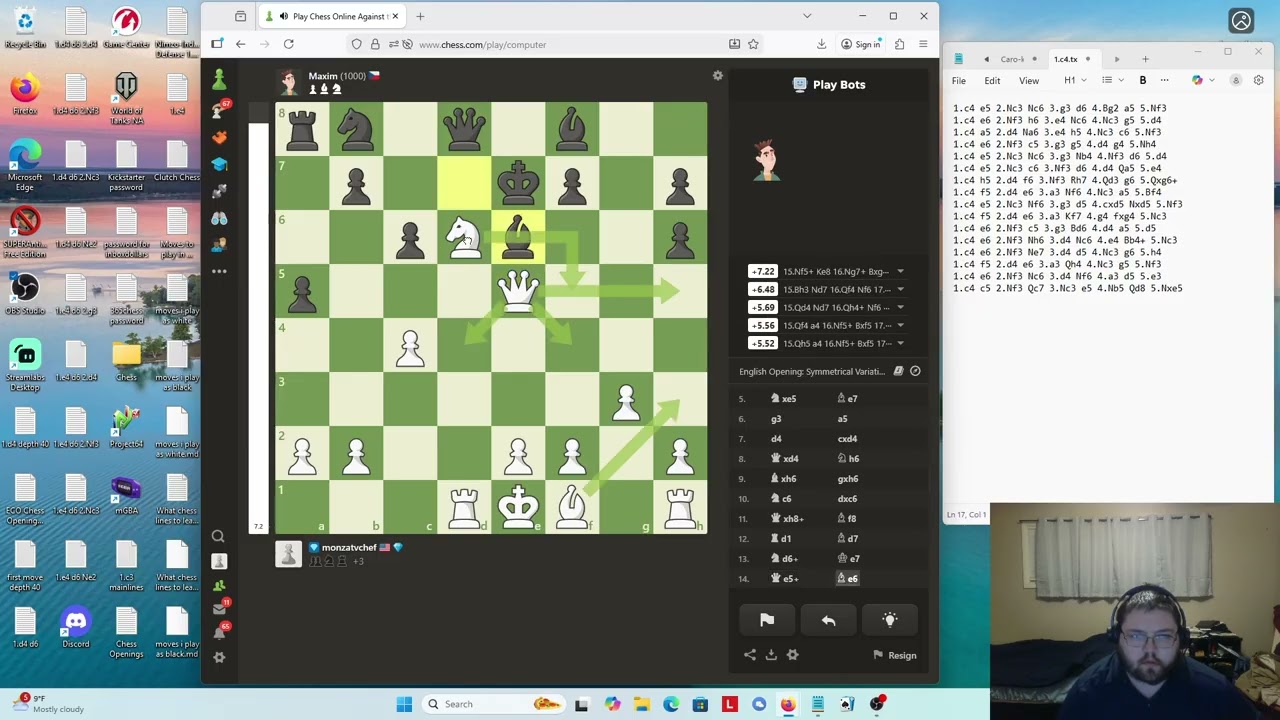 Training with the chess bots #19