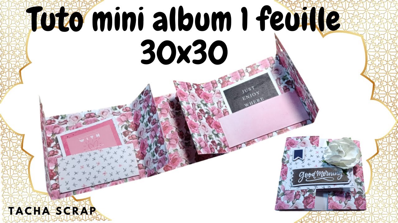 ALBUM 1 feuille 30x30 flip flap super top ! WAOUH trop bien tuto débutante et facile #scrap #action